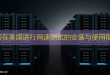 如何在美国进行网速测试的安装与使用指南-美国服务器